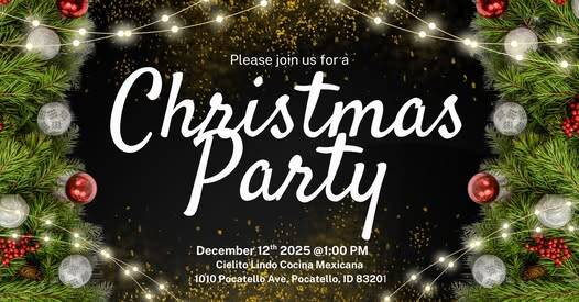 2025 Christmas Party Flyer