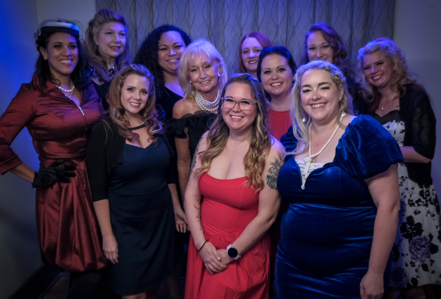 Women celebrating together at a BWP event